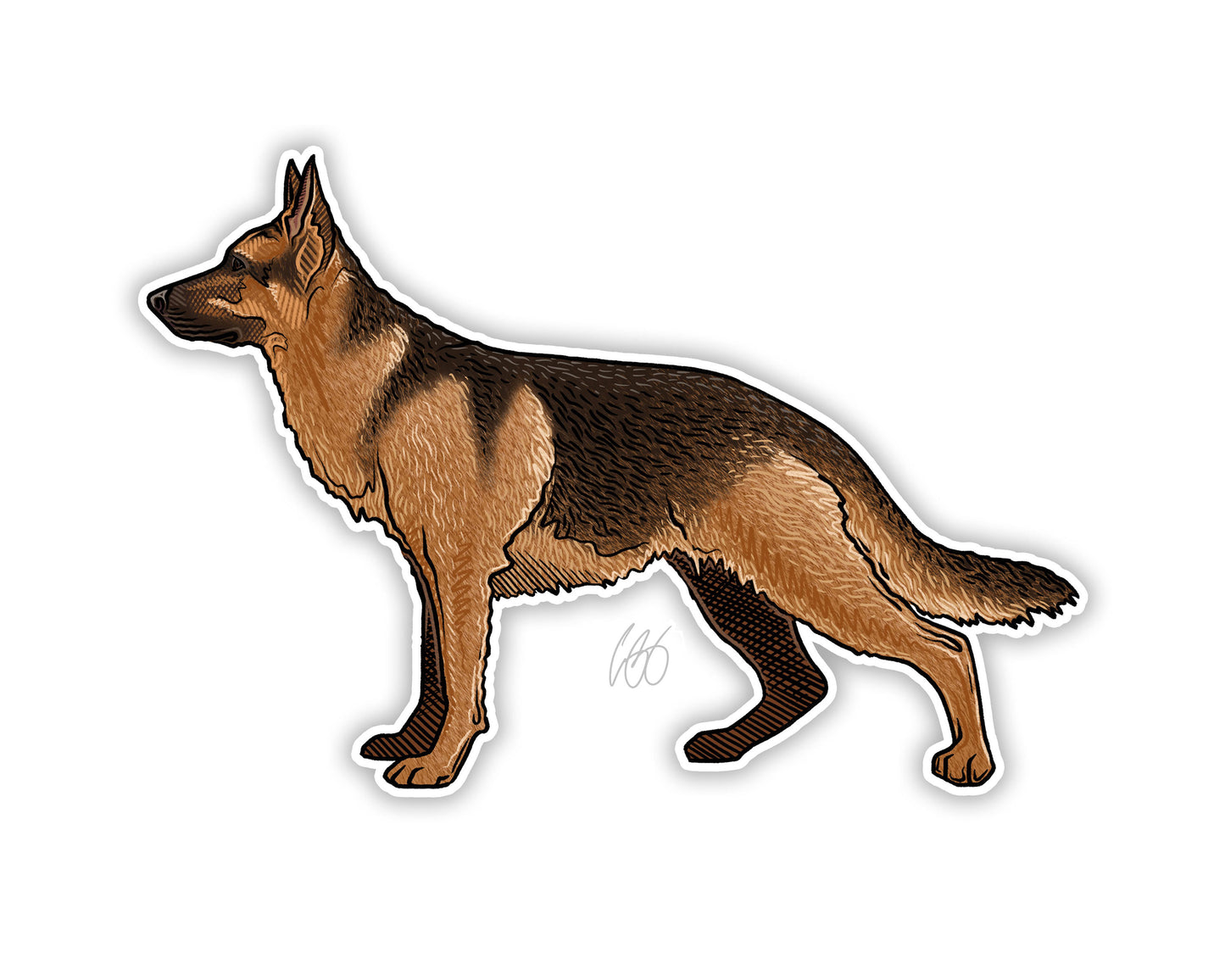 German Shepherd Decal